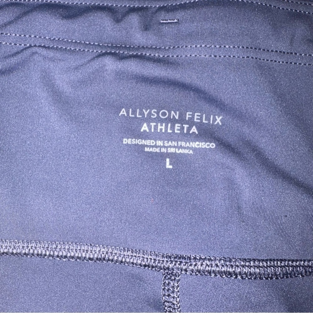 ATHLETA leggings Allyson Felix Legend 7/8 Tight Leggings size L Violet - Picture 13 of 16